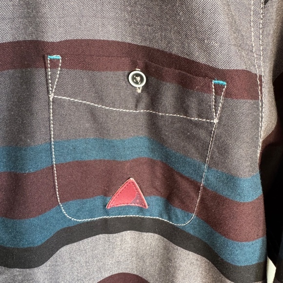 Burnside Mens Cotton Blend Long Sleeve Button Up Casual Dress Shirt Size Large - Picture 5 of 15